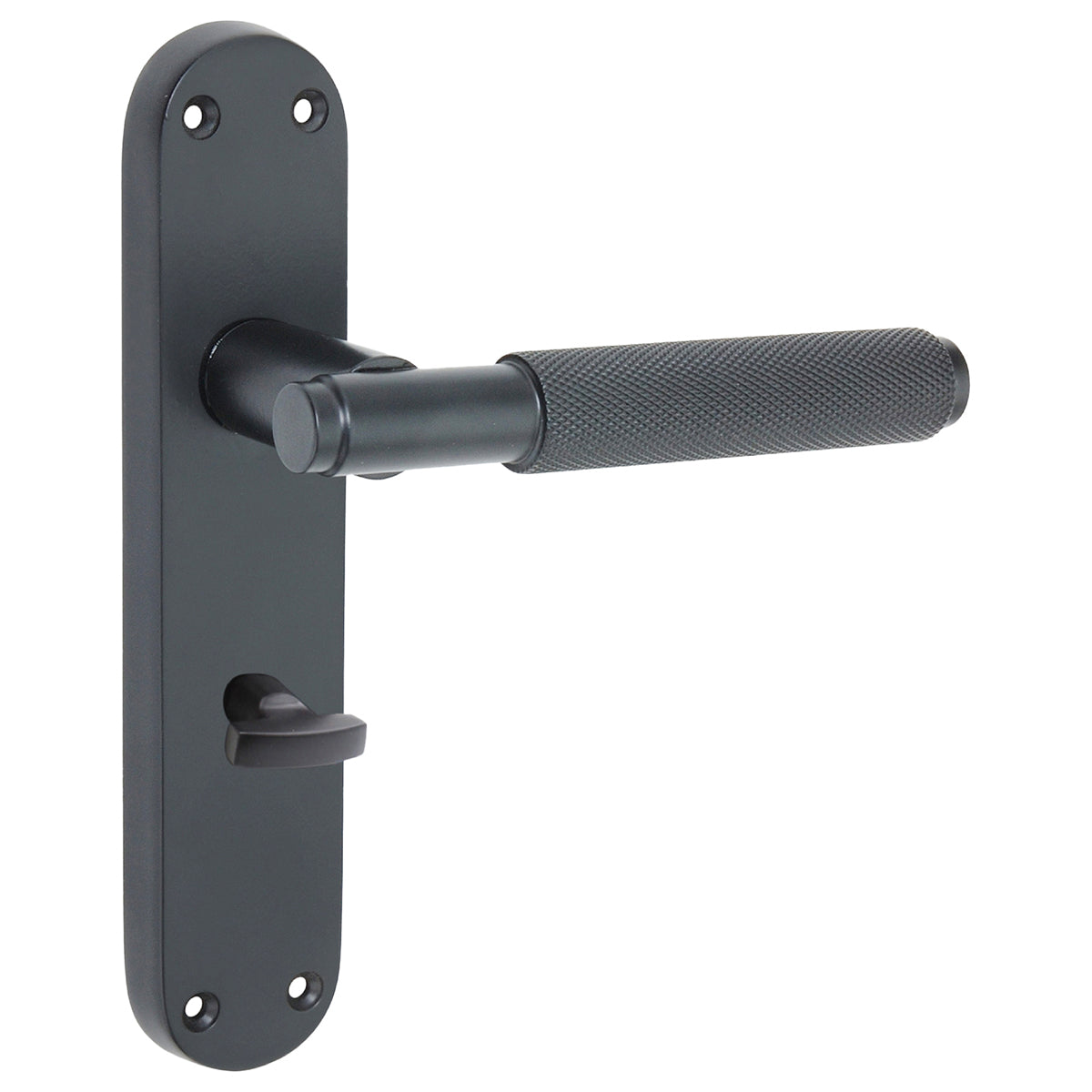 CONNAUGHT KNURLED LEVER ON BACKPLATE BATHROOM 185x52x115 MBK by Spira Brass