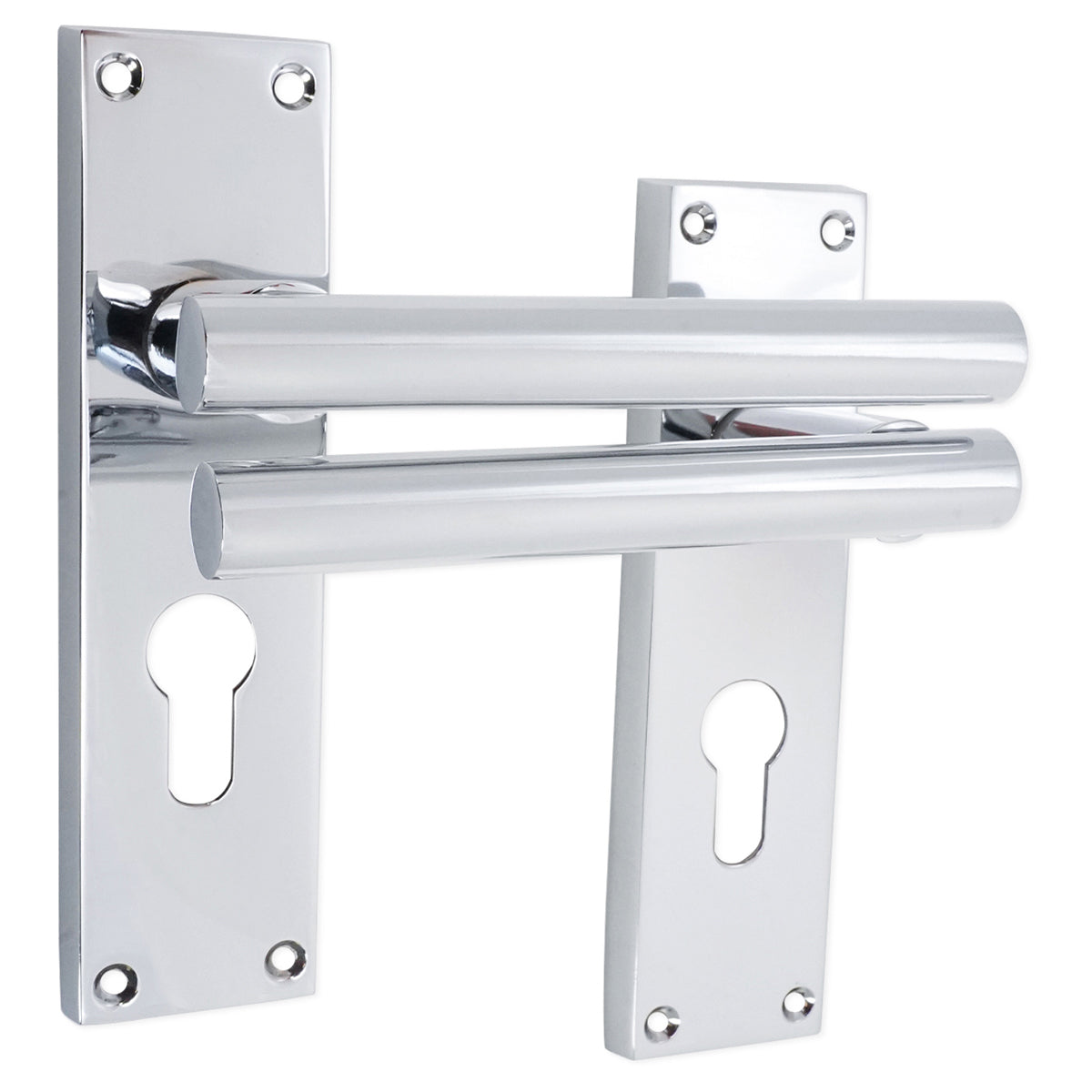 JURA LEVER ON BACKPLATE EURO 62x42x155 PCP by Spira Brass