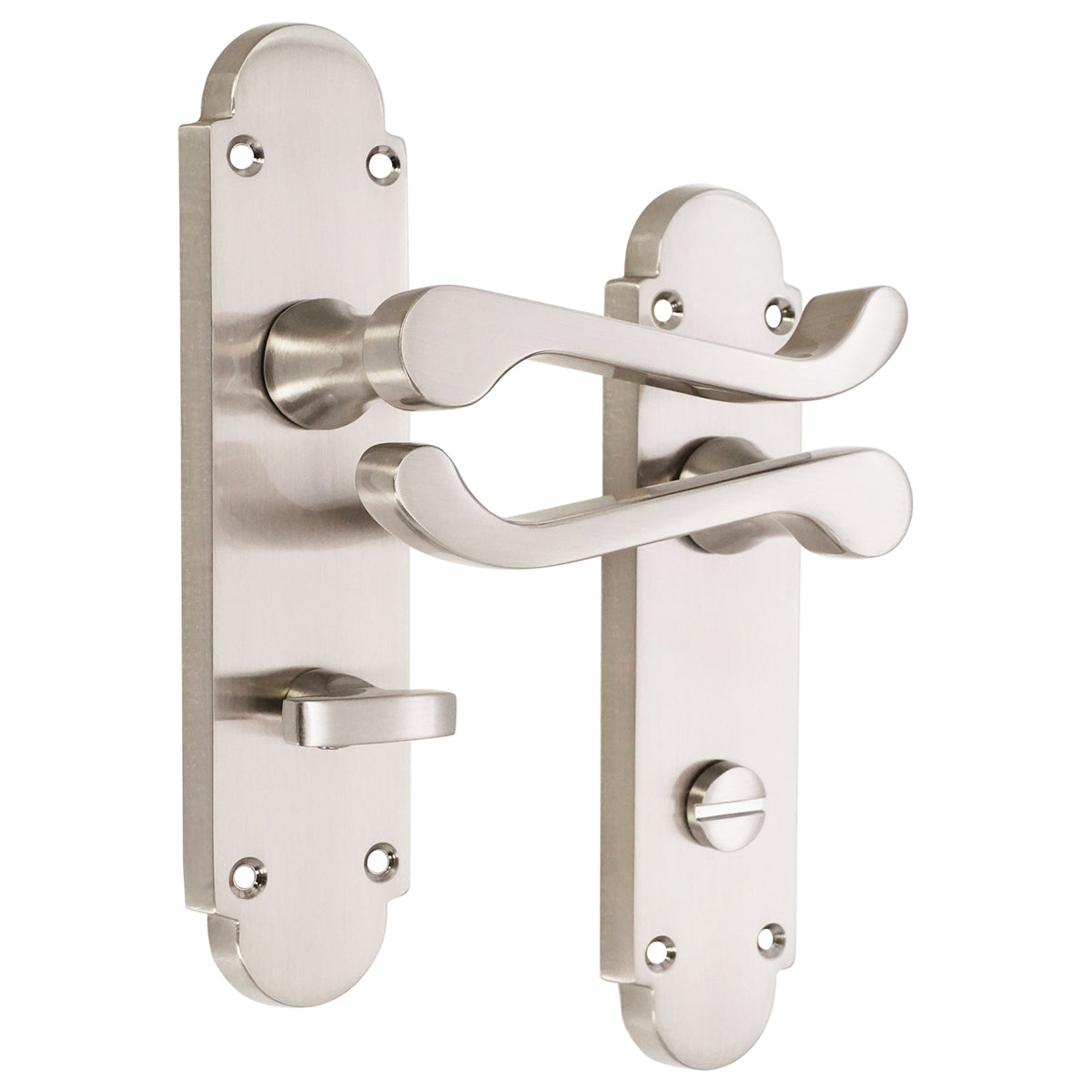 OAKLEY LEVER ON BACKPLATE BATHROOM 55x40x170 PCP by Spira Brass