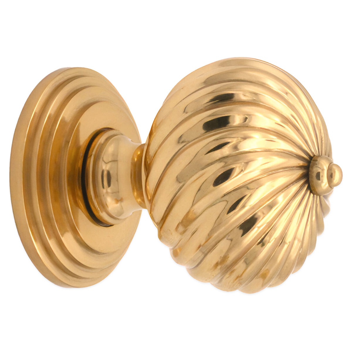 BURCOT MORTICE DOOR KNOB 60x75x60 PBR by Spira Brass