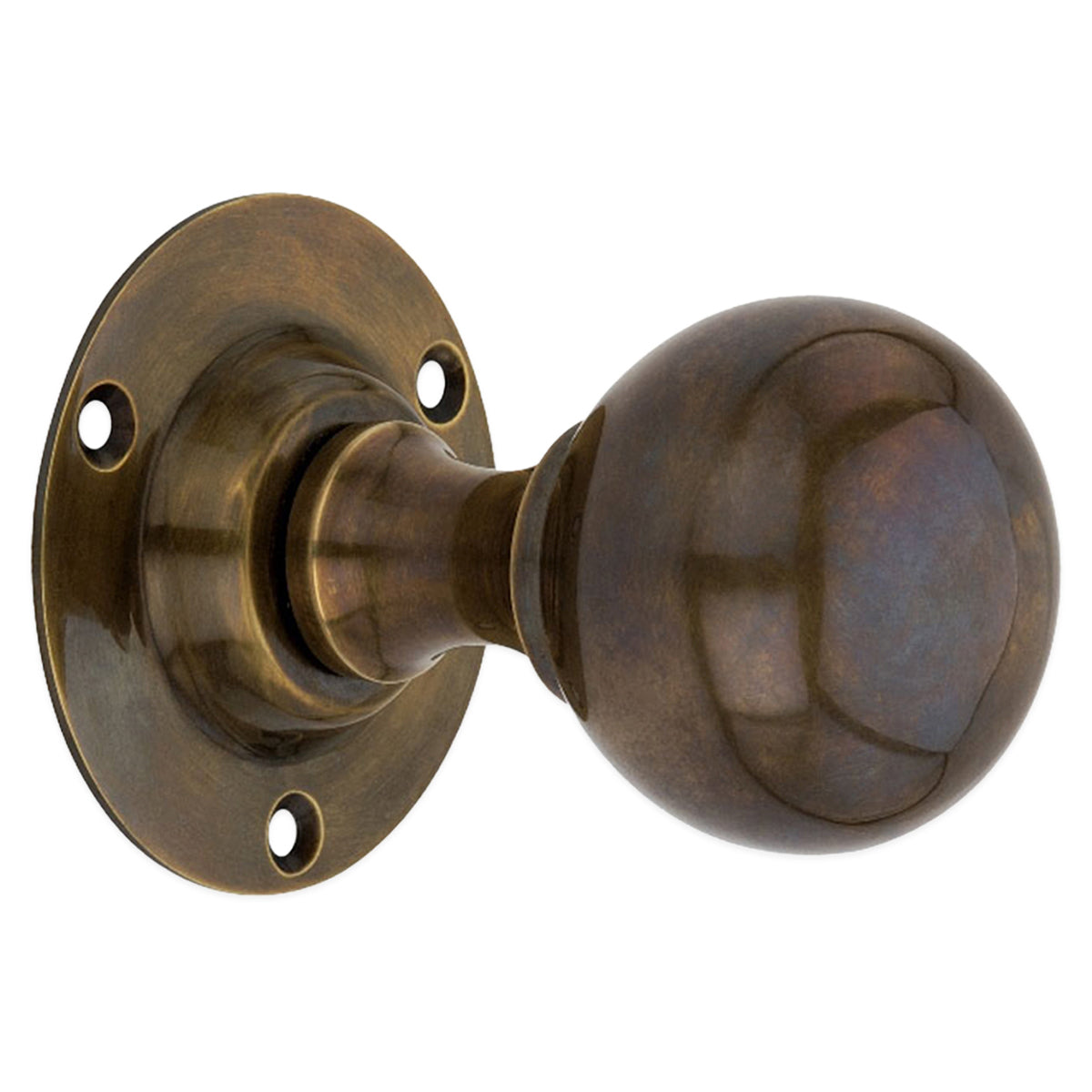 BALL DOOR KNOB ANTIQUE 60x76x45 ANT by Spira Brass