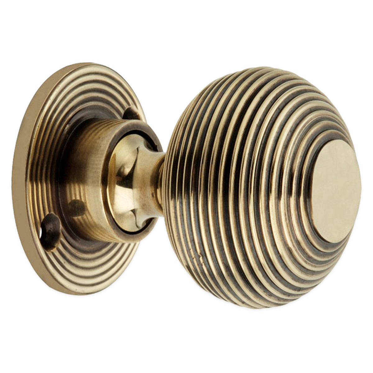 BEEHIVE RIM/MORTICE DOOR KNOB 50x62x50 AGBR by Spira Brass