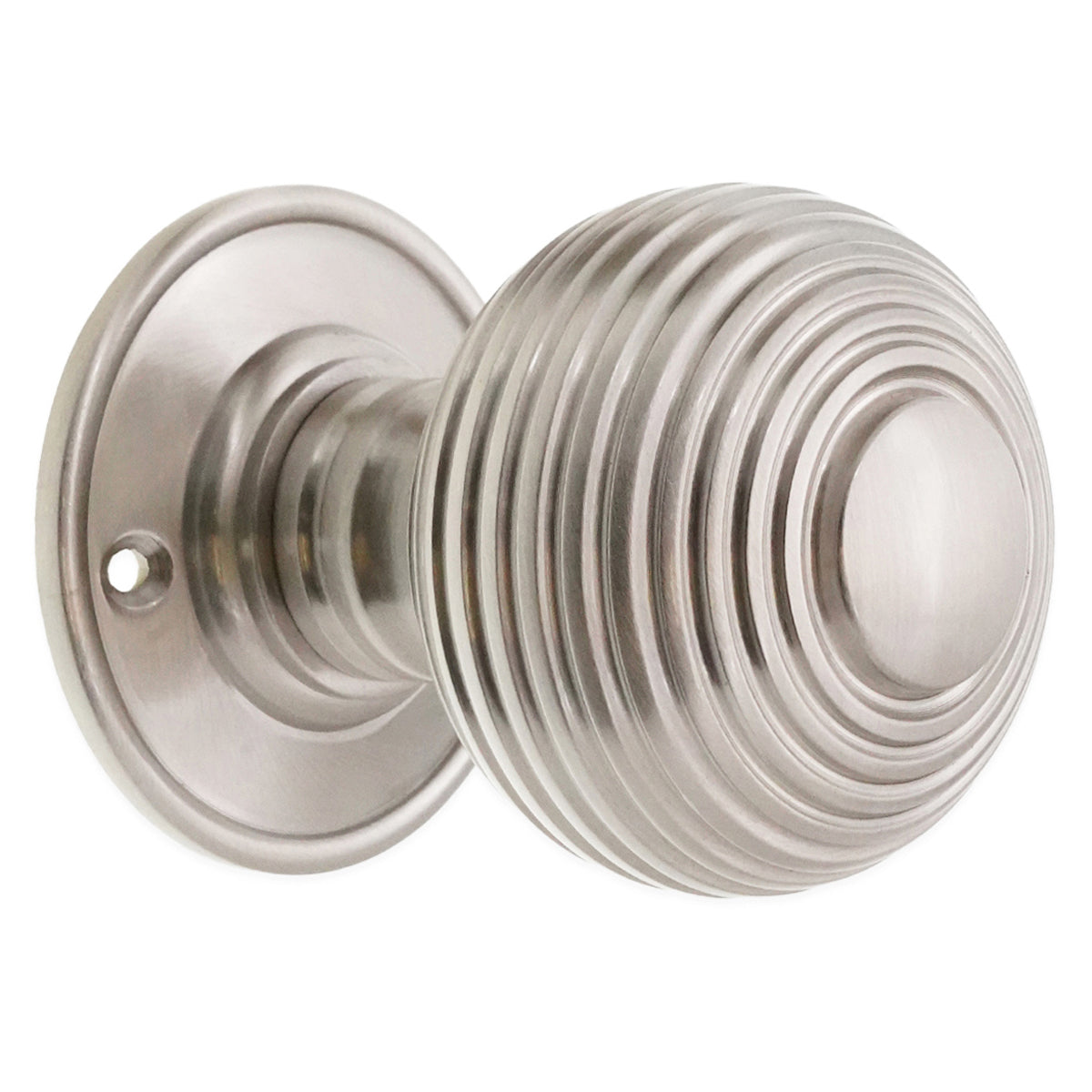 BEEHIVE LARGE MORTICE DOOR KNOB 60x80x58 SNP by Spira Brass