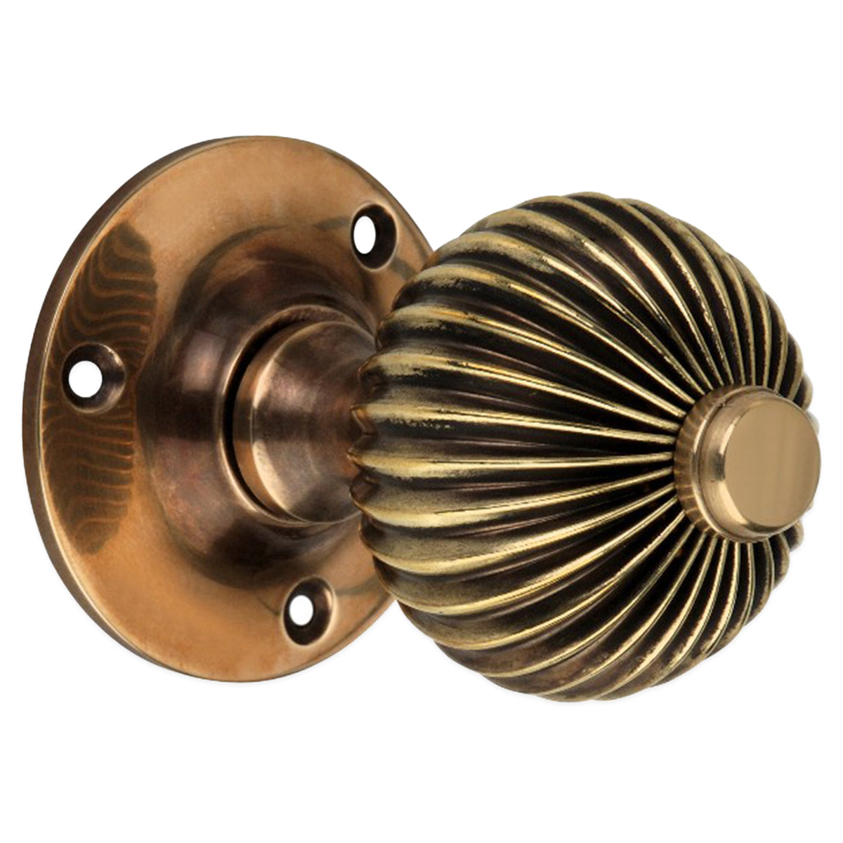 REGENCY MORTICE DOOR KNOB 58x80x60 AGBR by Spira Brass