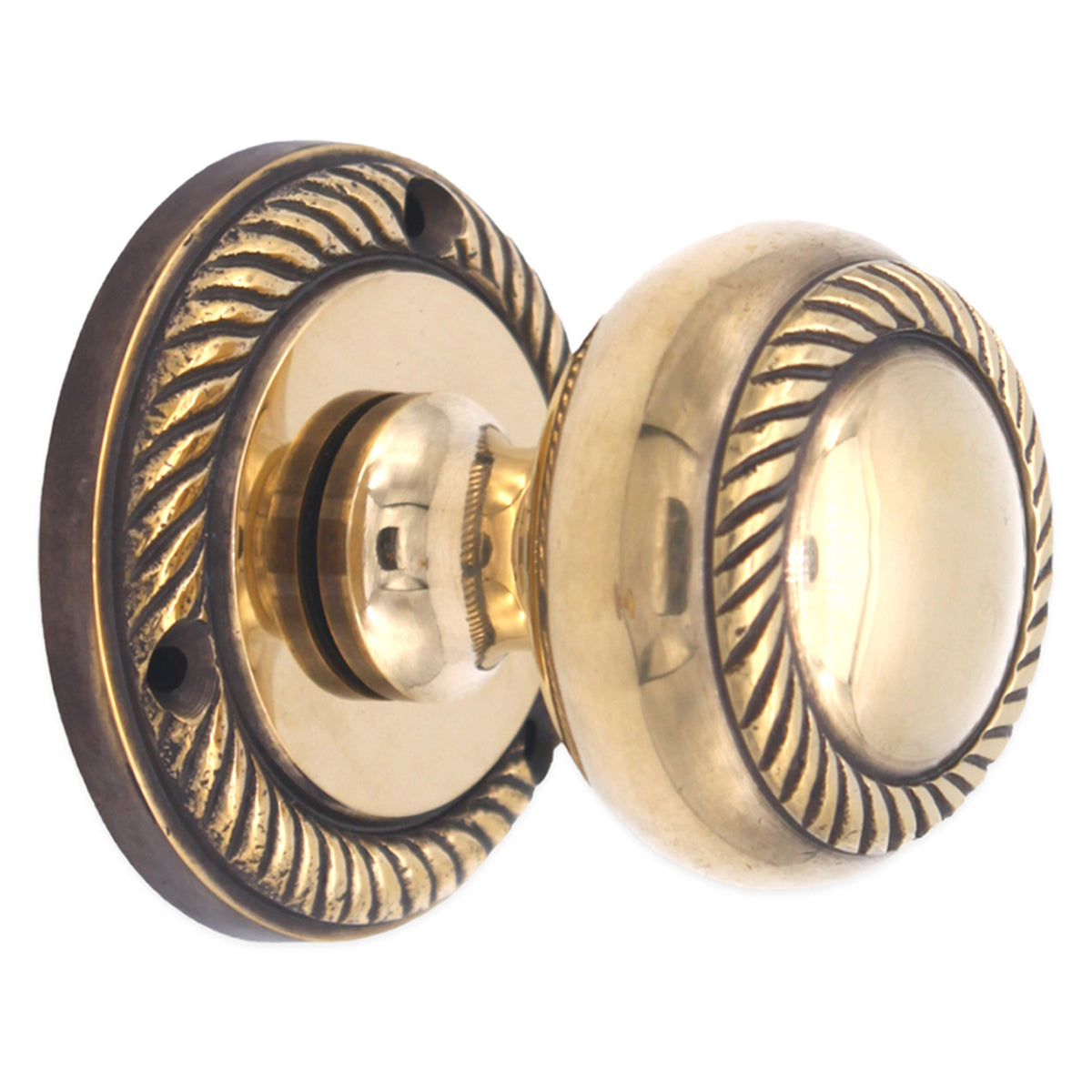 GEORGIAN MORTICE DOOR KNOB 60x60x50 AGBR by Spira Brass