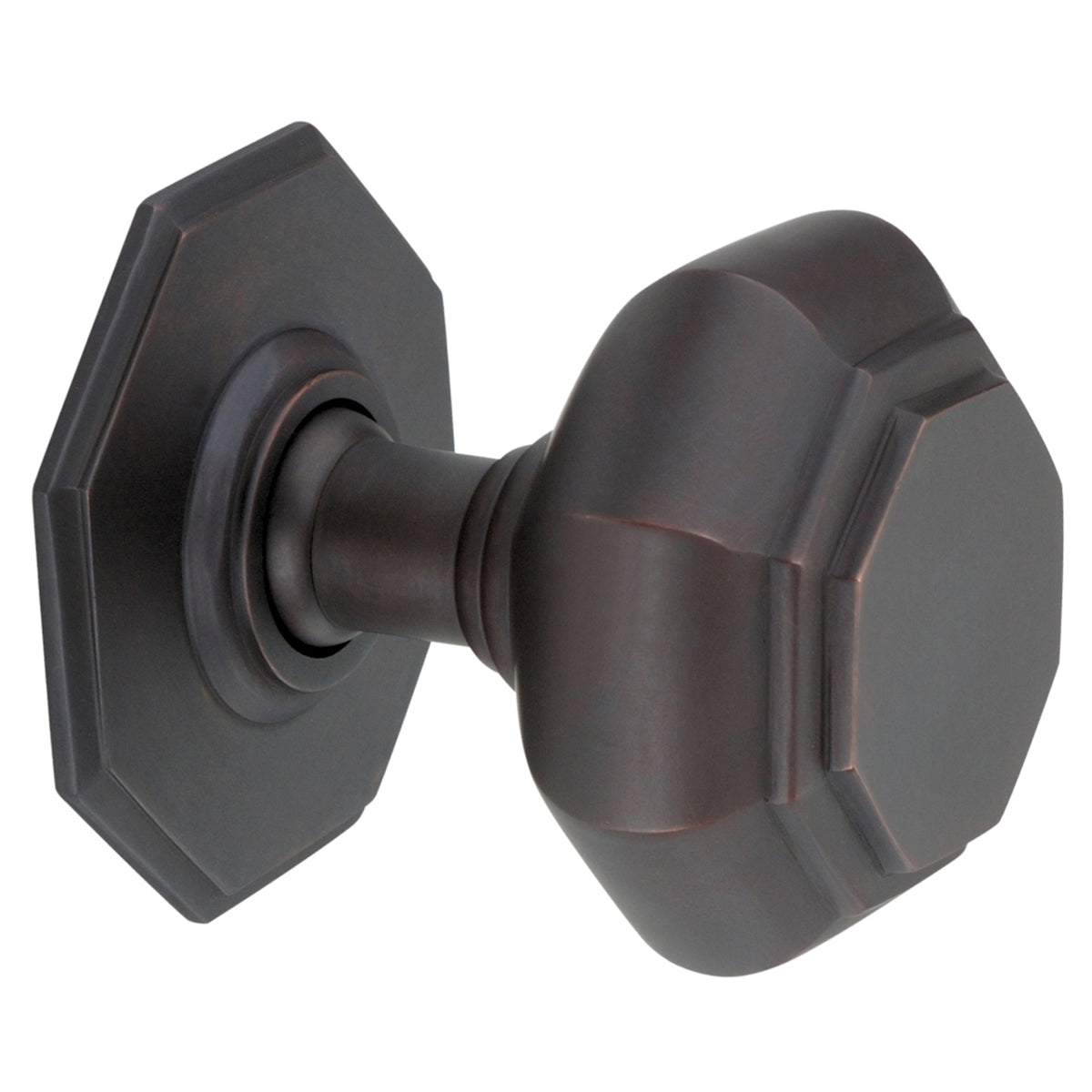 OCTAGONAL CENTRE DOOR KNOB 82x90x80 AGBZ by Spira Brass