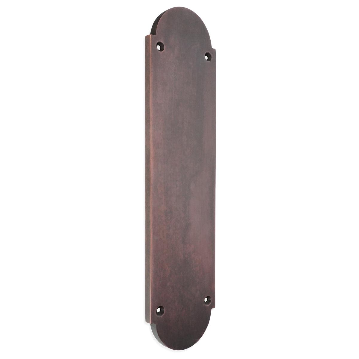 VICTORIAN HALF ROUND FINGER PLATE 300x9x75 AGBZ by Spira Brass