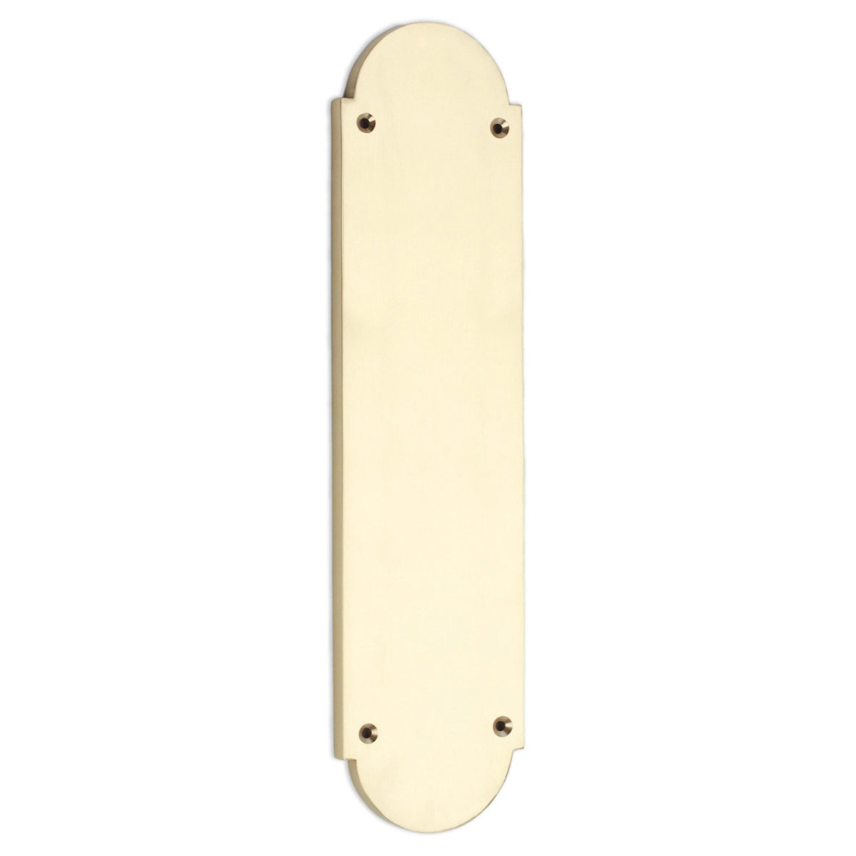 VICTORIAN HALF ROUND FINGER PLATE 300x9x75 PBR by Spira Brass