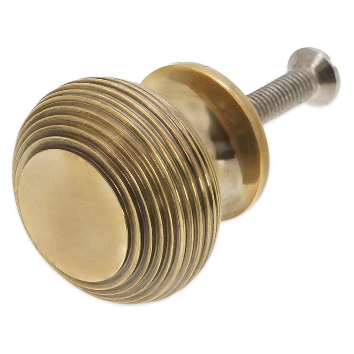 BEEHIVE LARGE CUPBOARD KNOB 41x32x41 AGBR by Spira Brass