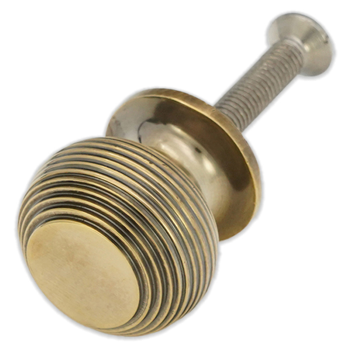 BEEHIVE SMALL CUPBOARD KNOB 32x28x32 AGBR by Spira Brass