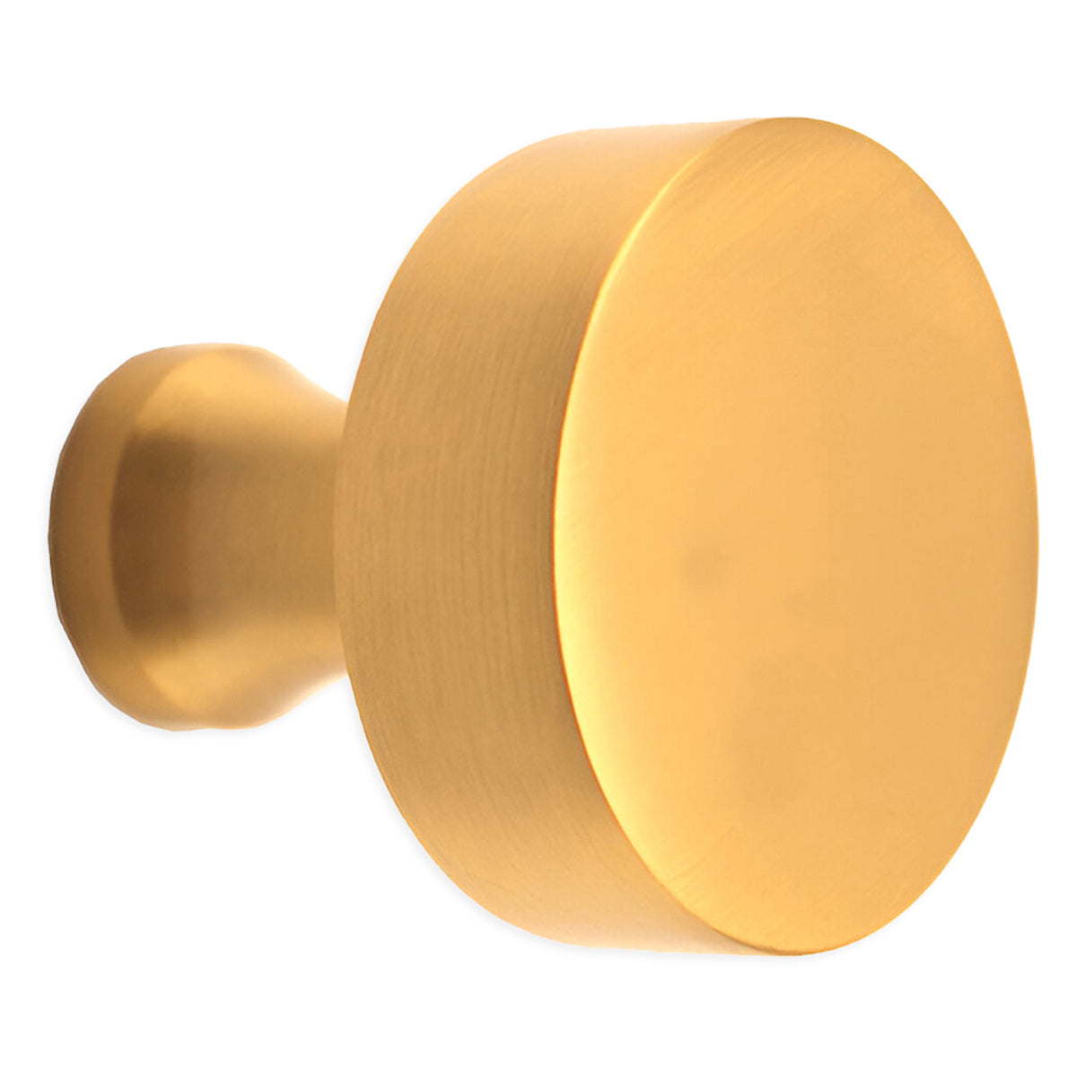 ROUND CUPBOARD KNOB 38x38x38 SBR by Spira Brass