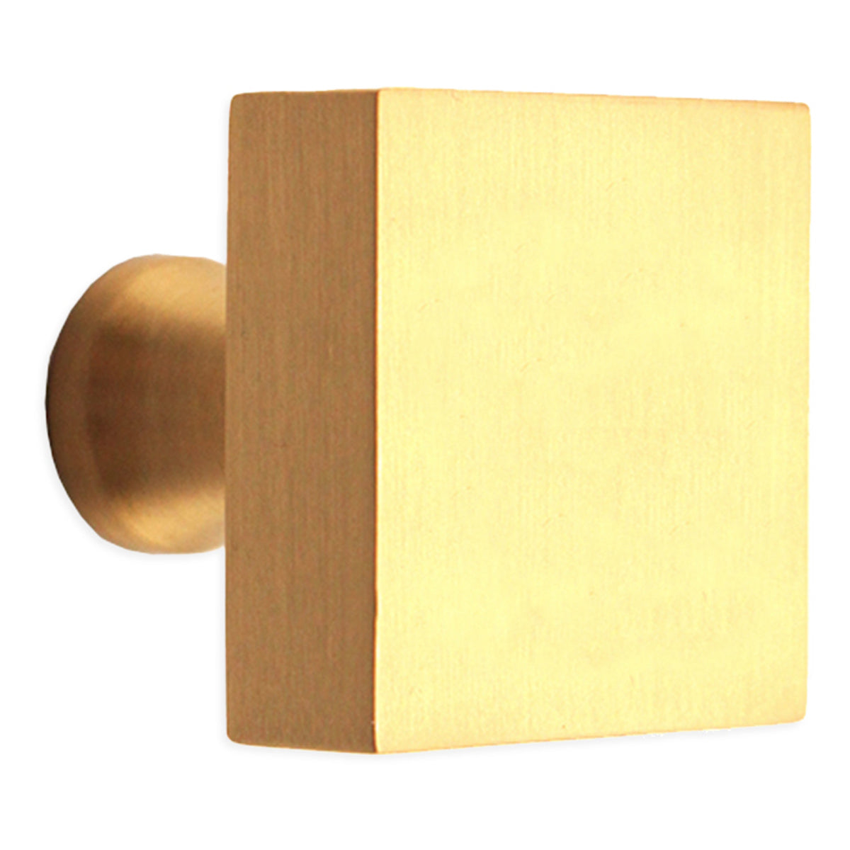 SQUARE CUPBOARD KNOB 38x38x38 SBR by Spira Brass