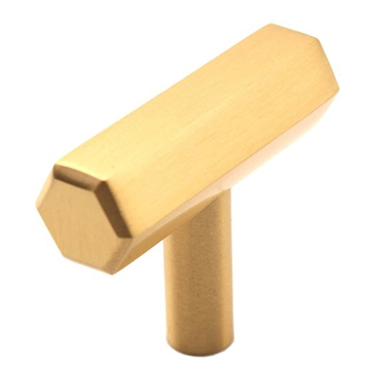 HEXAGONAL T BAR CUPBOARD PULL 15x40x50 SBR by Spira Brass