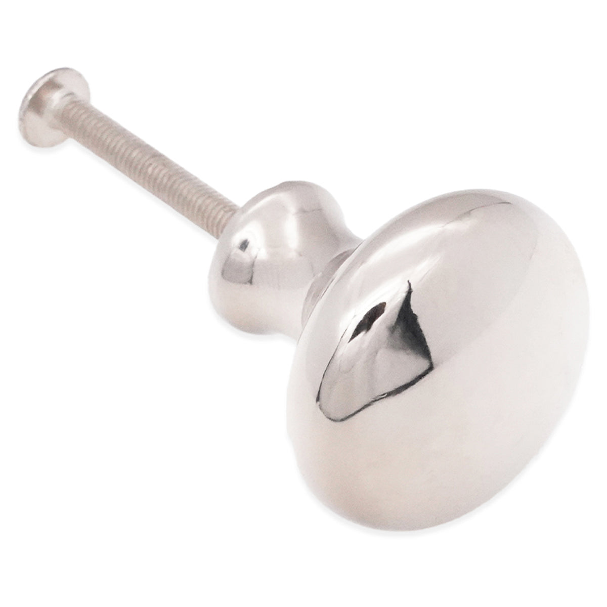 MUSHROOM CUPBOARD KNOB 32x32x32 PNP by Spira Brass