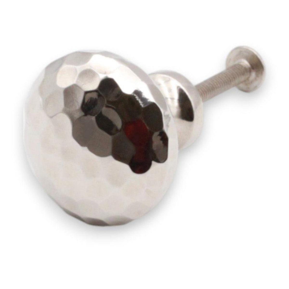 HAMMERED MUSHROOM CUPBOARD KNOB 38x32x38 PNP by Spira Brass