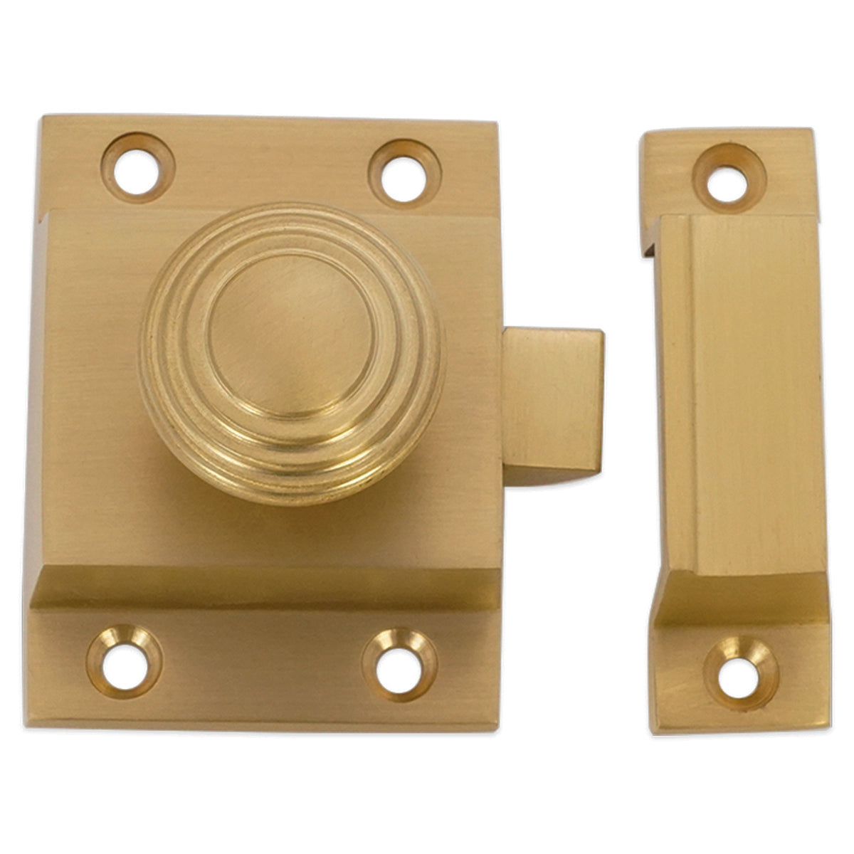 BEEHIVE CUPBOARD CATCH 37x52x40 UPBR by Spira Brass