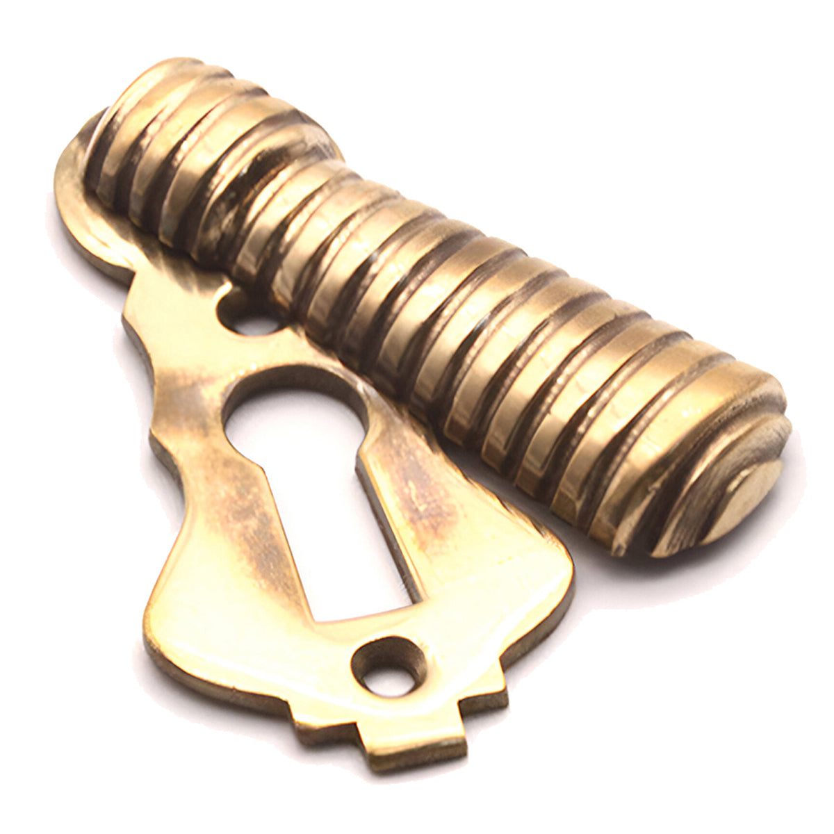 BEEHIVE ESCUTCHEON 58x25 AGBR by Spira Brass