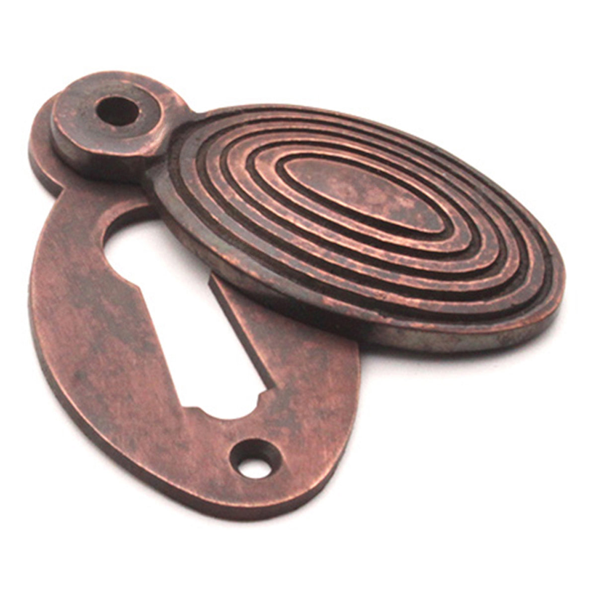 OVAL BEEHIVE ESCUTCHEON 55x28 AGBZ by Spira Brass