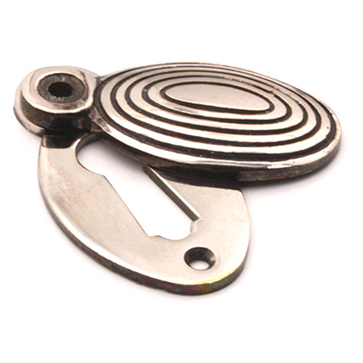 OVAL BEEHIVE ESCUTCHEON 55x28 AGNP by Spira Brass
