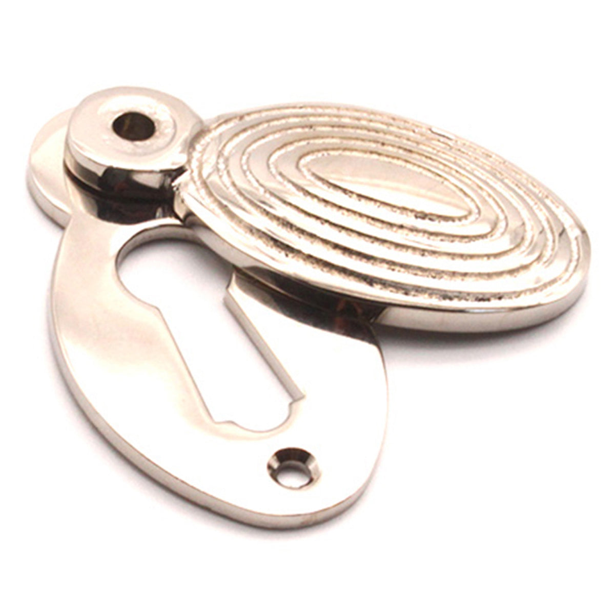 OVAL BEEHIVE ESCUTCHEON 55x28 PNP by Spira Brass
