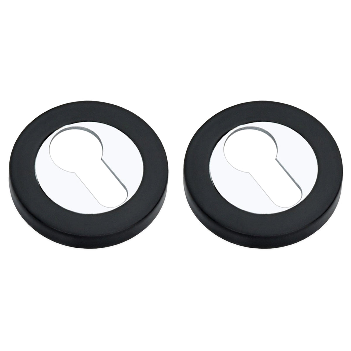 EURO PROFILE ESCUTCHEON 50x8x50 BLK/PCP by Spira Brass