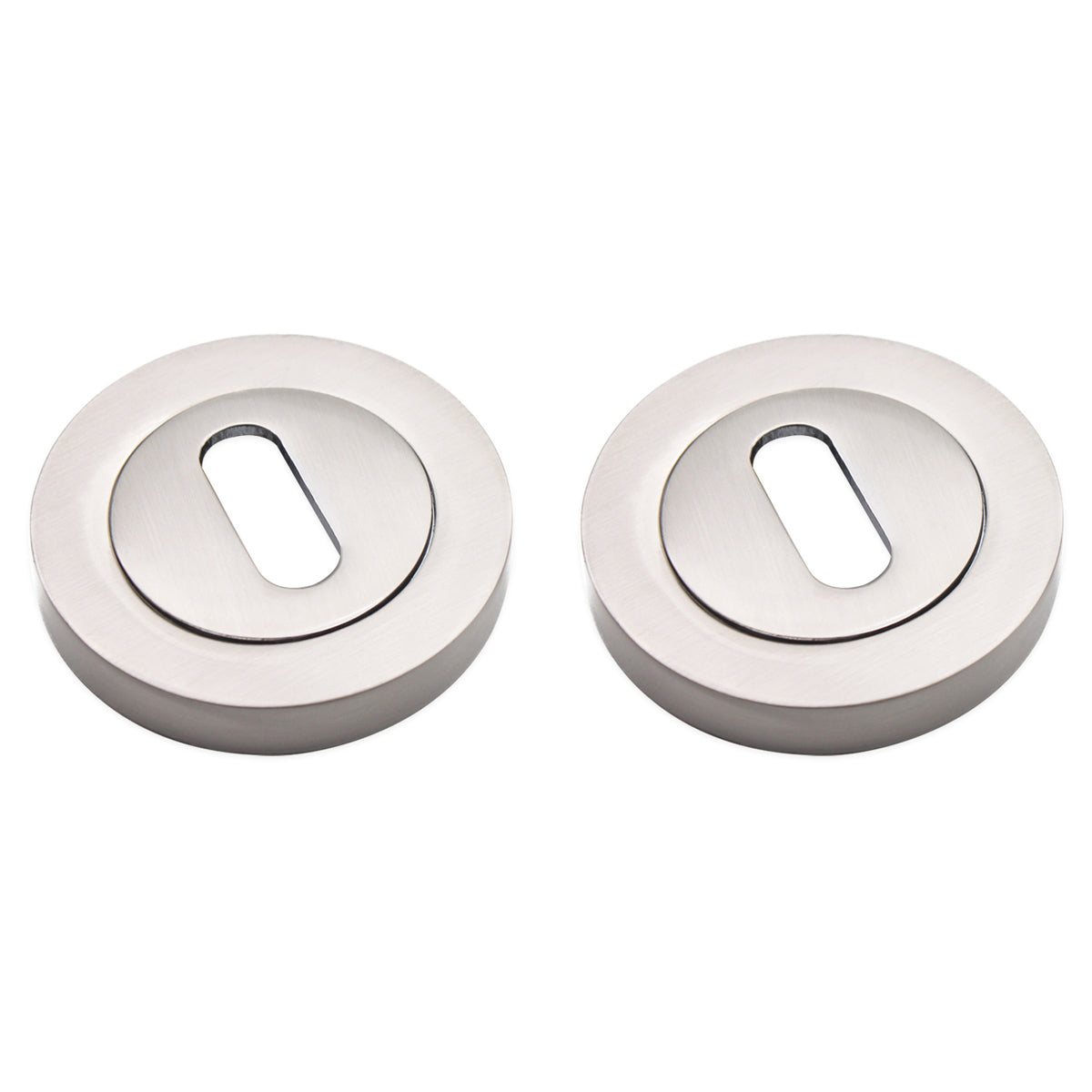 OVAL STANDARD ESCUTCHEON 50x8x50 SNP by Spira Brass