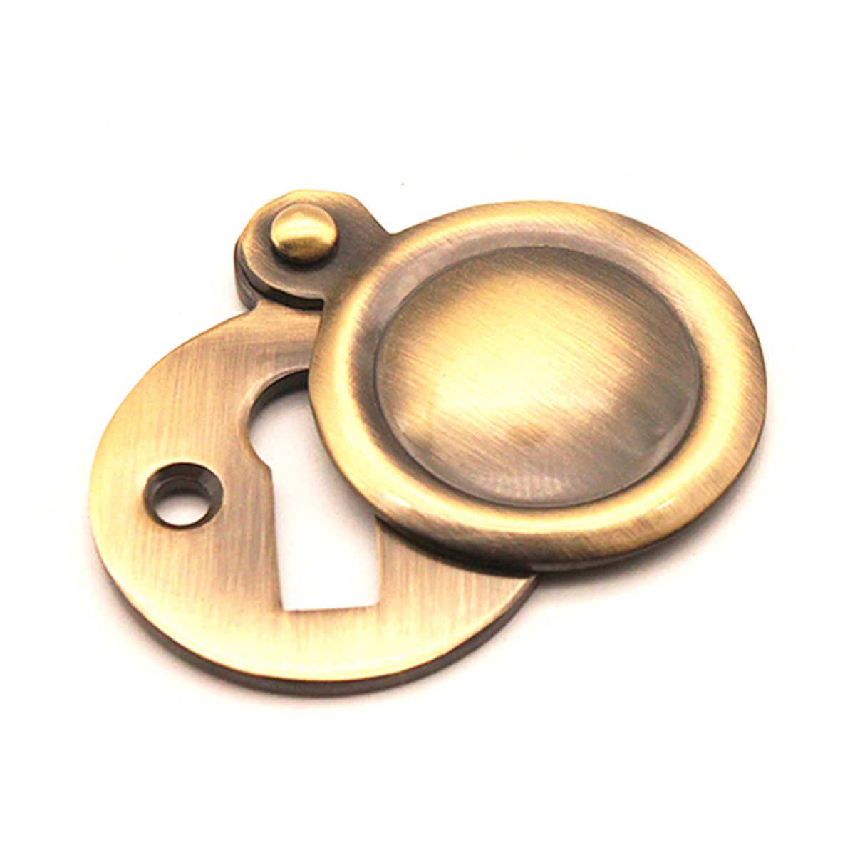 VICTORIAN KEY HOLE COVERED 34x34 ABR by Spira Brass