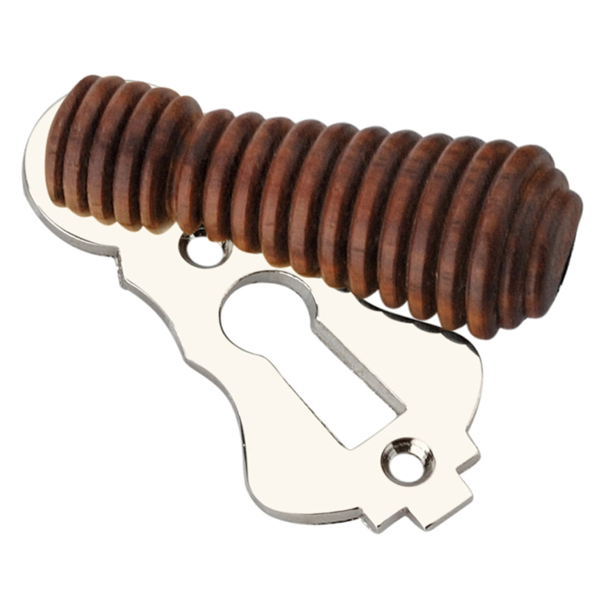 ROSEWOOD BEEHIVE ESCUTCHEON 58x25 PNP by Spira Brass