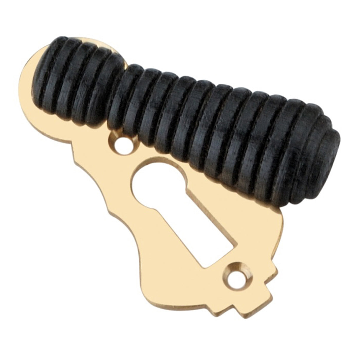 EBONISED BEEHIVE ESCUTCHEON 58x25 PBR by Spira Brass