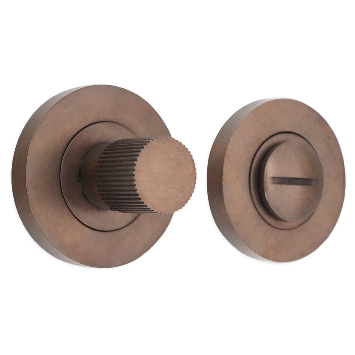 LINEAR KNURLMOND THUMB TURN & RELEASE 28x50x50 MAN by Spira Brass