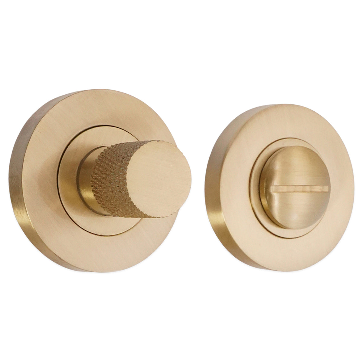 JEWEL KNURLMOND THUMB TURN & RELEASE 28x50x50 SBR by Spira Brass