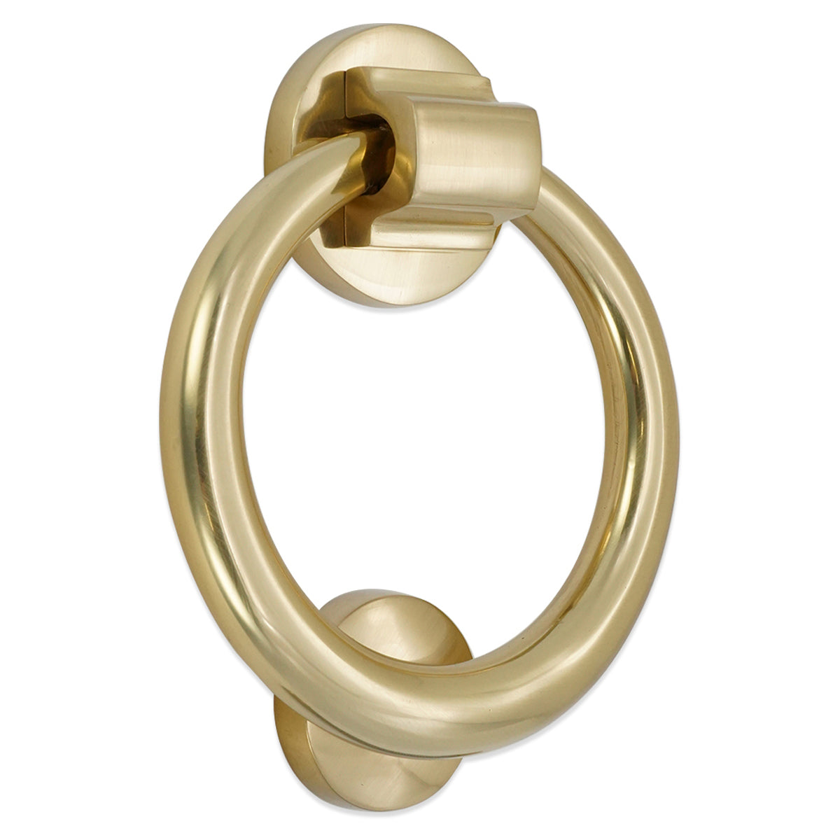 RING DOOR KNOCKER 120x110 PBR by Spira Brass