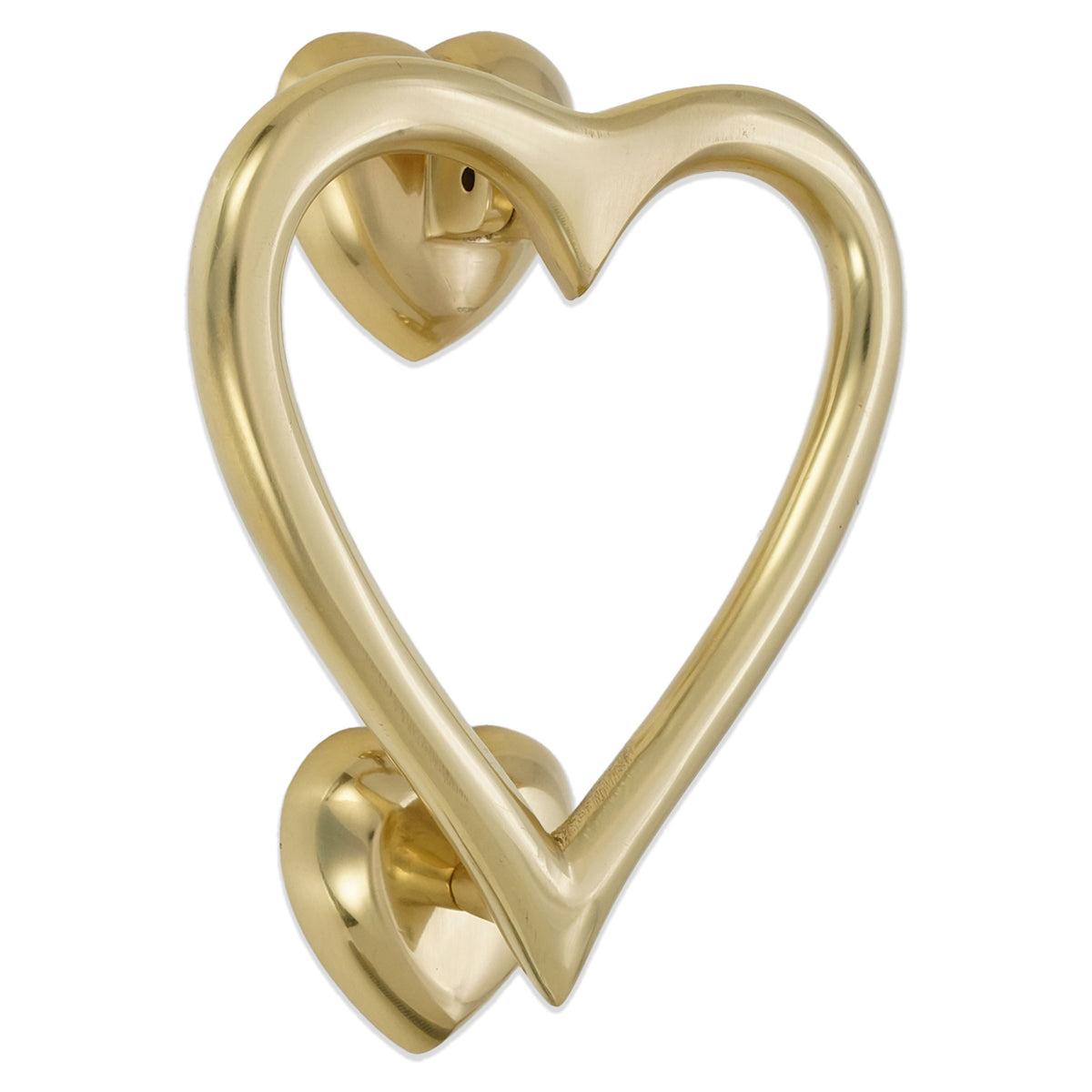 HEART DOOR KNOCKER 135x110 PBR by Spira Brass