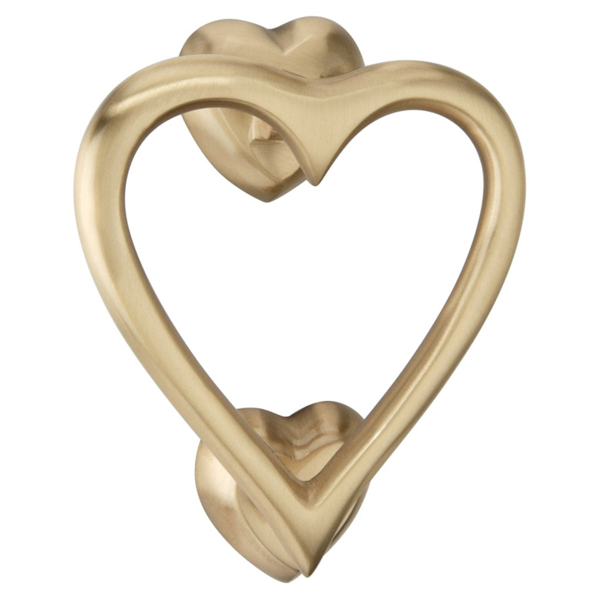 HEART DOOR KNOCKER 135x110 SBR by Spira Brass