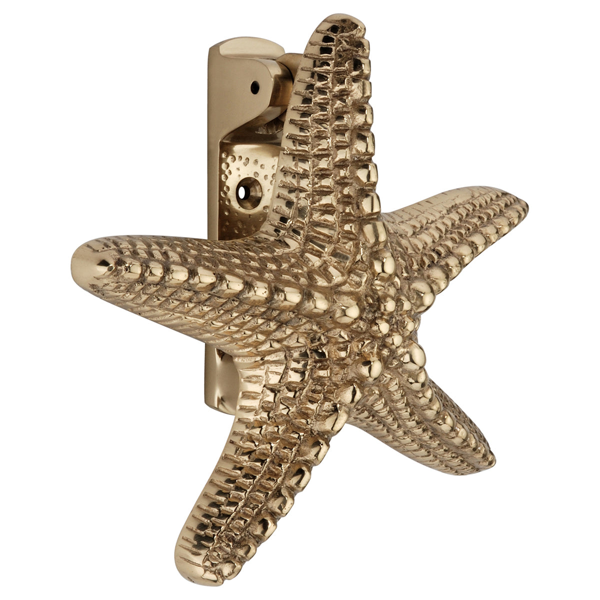 STARFISH DOOR KNOCKER 155x155 PBR by Spira Brass