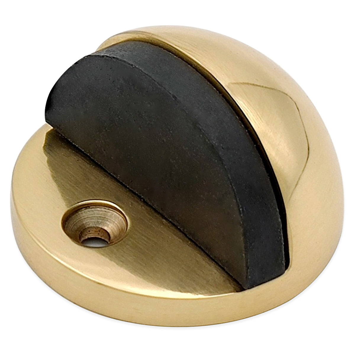 HALF MOON DOOR STOPPER 25x42x42 PBR by Spira Brass
