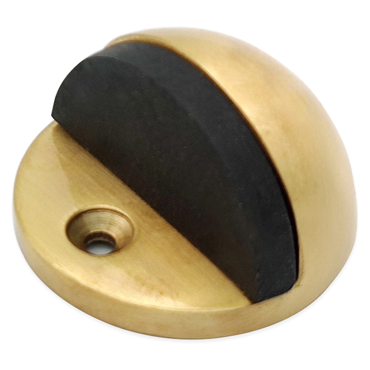 HALF MOON DOOR STOPPER 25x42x42 SBR by Spira Brass