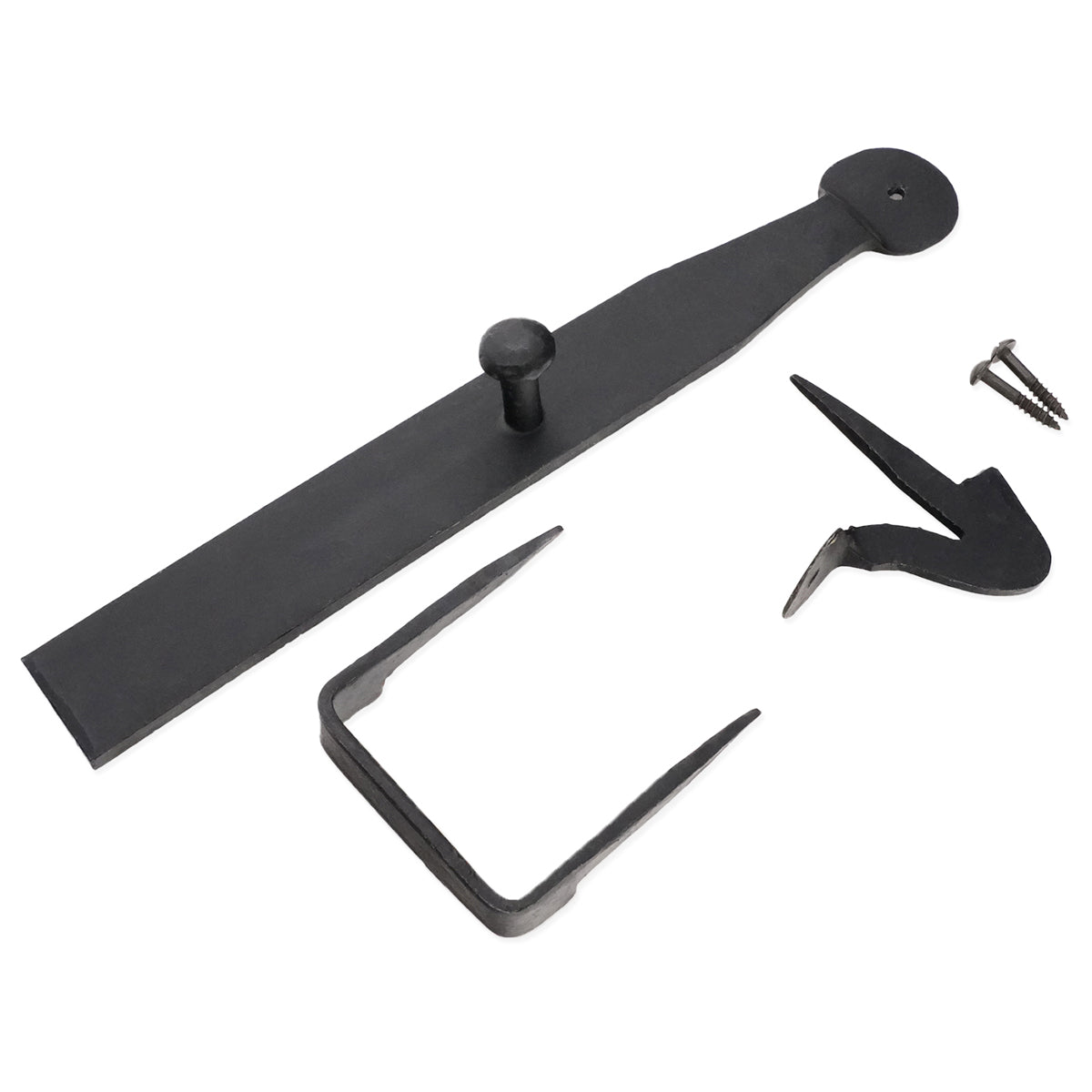 IRON DOOR LATCH SET 27x220 BWX by Spira Brass