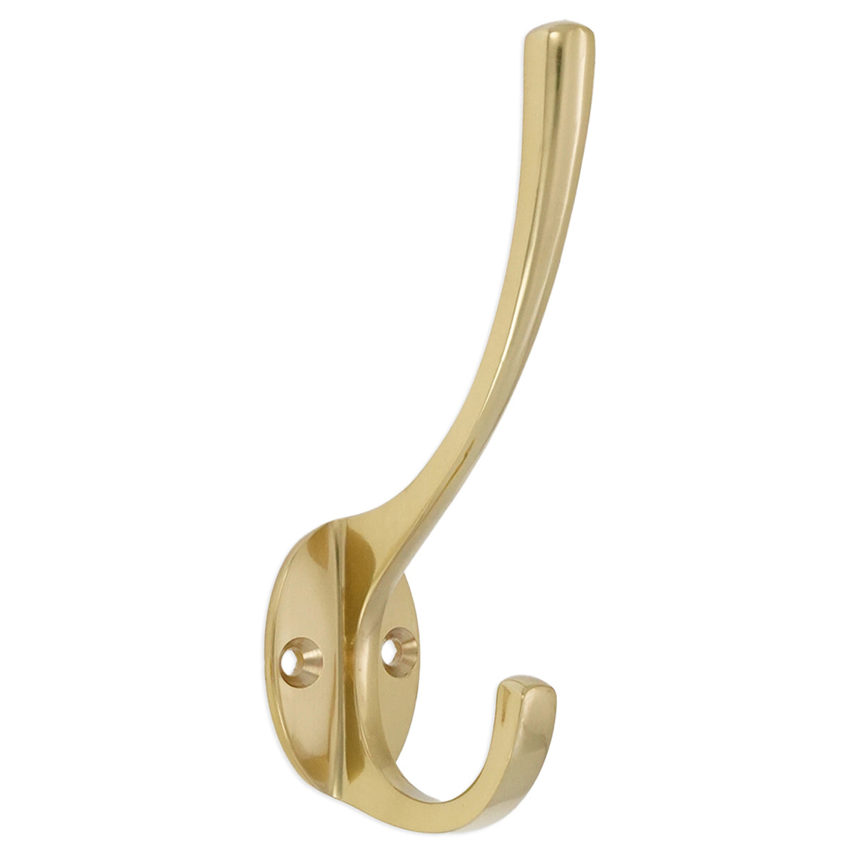 VICTORIAN COAT HOOK 115x55x28 PBR by Spira Brass