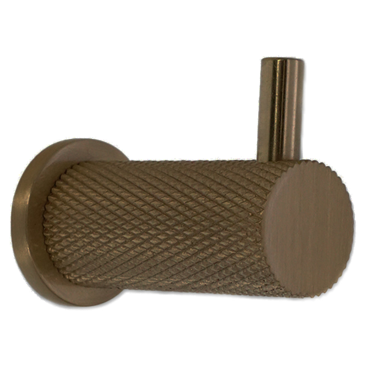 JEWEL KNURLMOND COAT HOOK 35x25x50 AGBR by Spira Brass