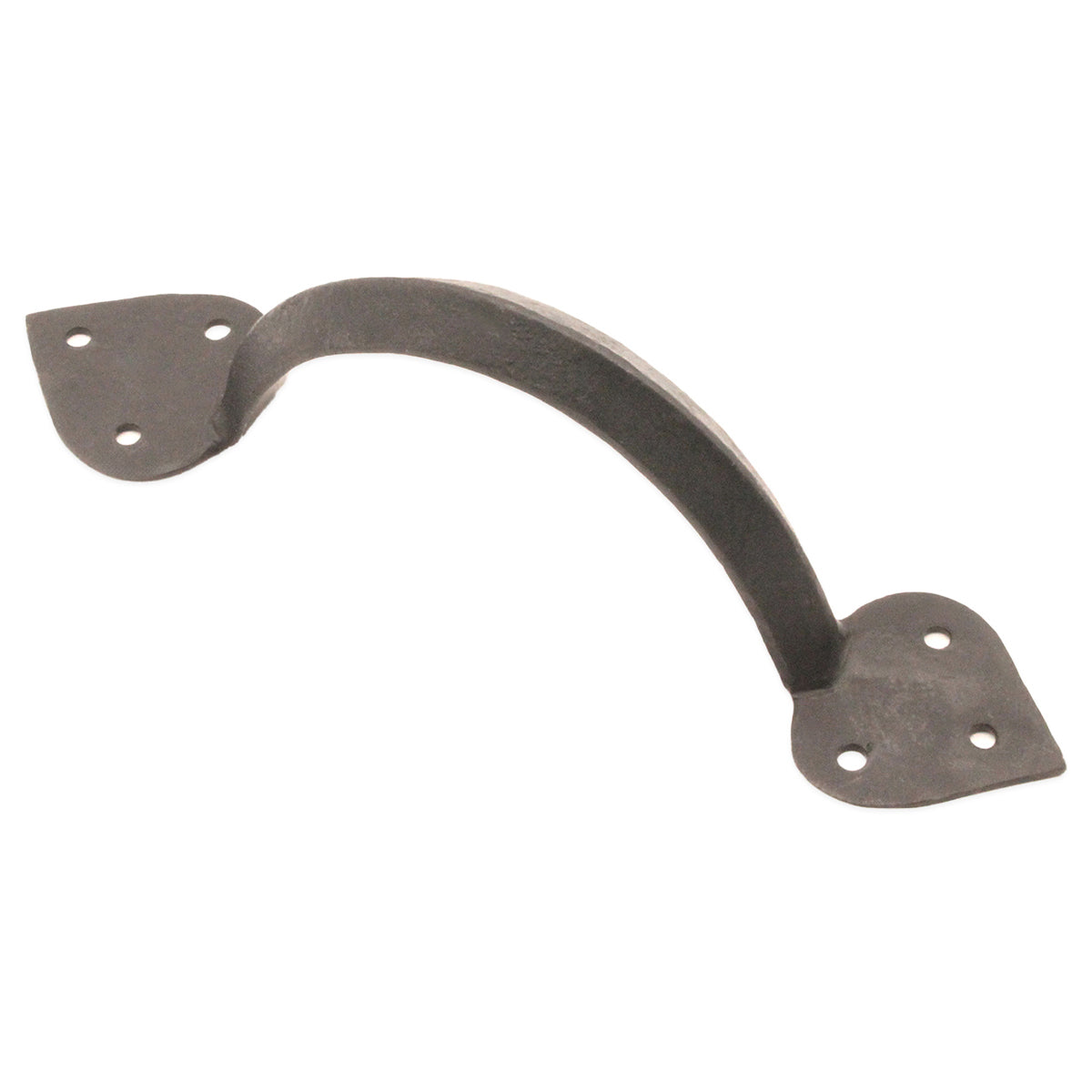 IRON DOOR HANDLE ARROW END 205x60x45 BWX by Spira Brass