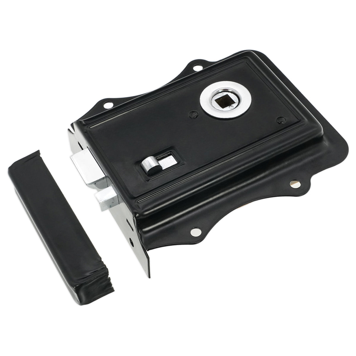IRON RIM LOCK OLDE 40x118x127 BLK/PCP by Spira Brass