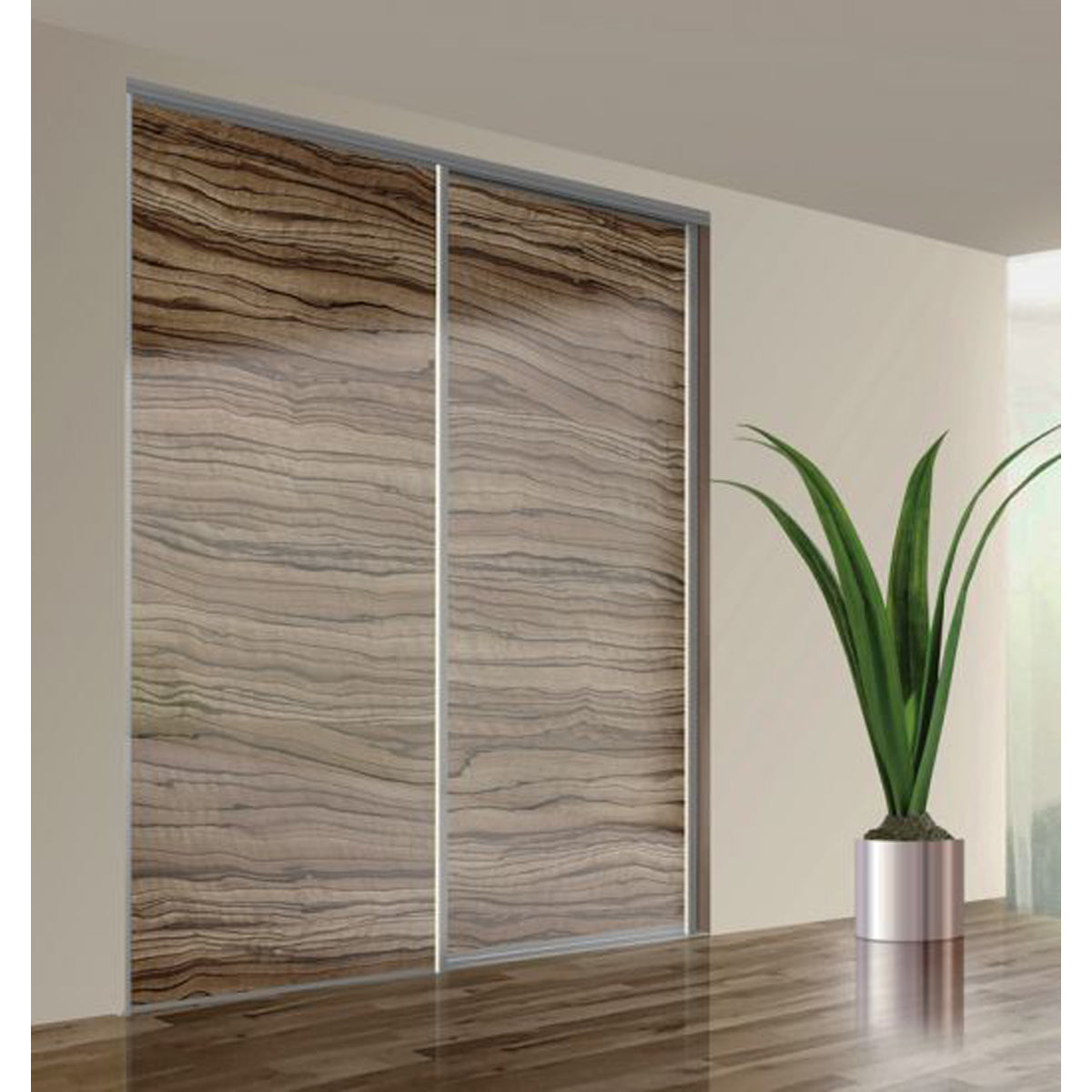 ARES3 SLIDE WROBE DOOR 2DR 1800 SLV