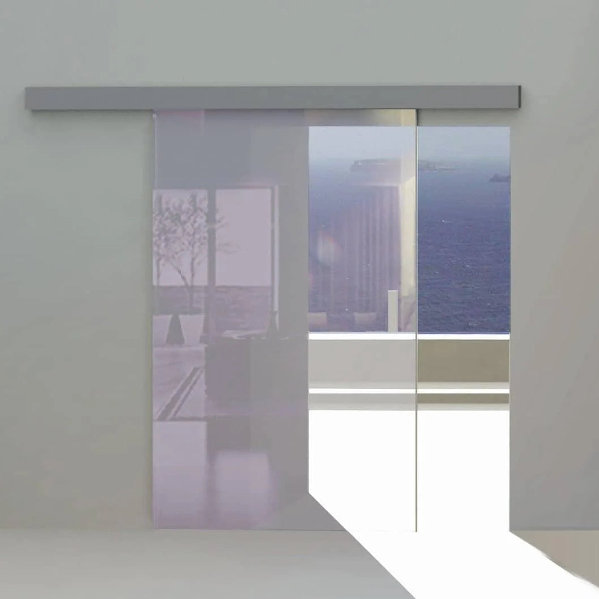 HERKULES SLIDING GLASS DOOR 100KG 1DR 2000 SLV by ROTHLEY BURN LTD