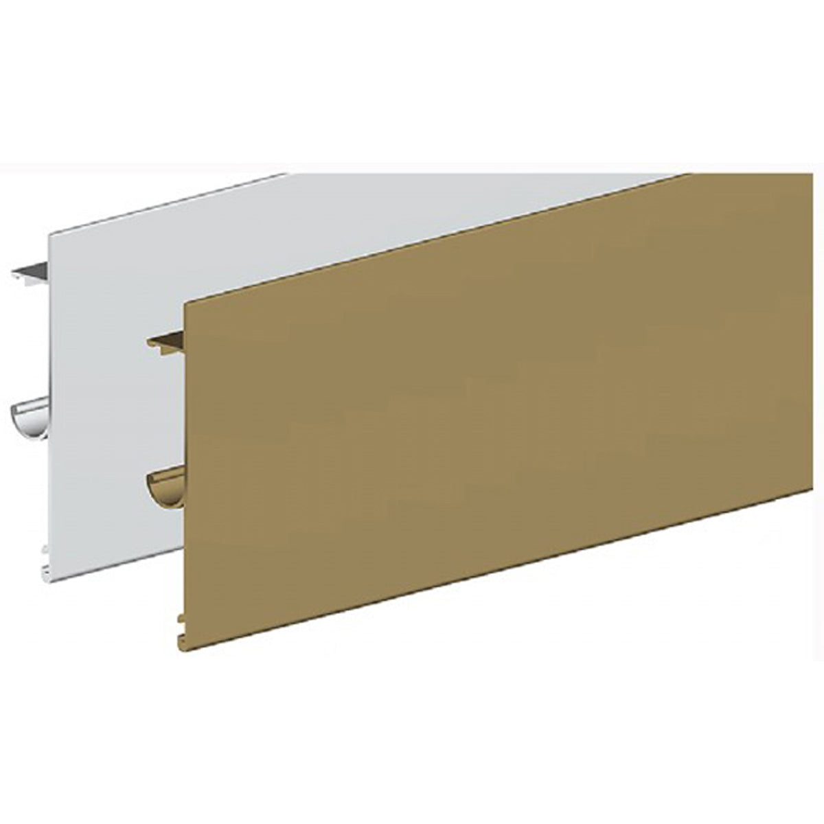 HERKULES PELMET 25MM +ENDS & BRUSH 2010 SLV