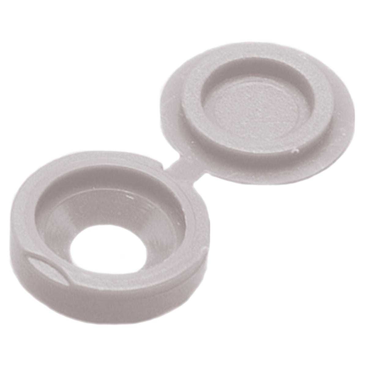 HINGED SCREW CAP SMALL 6-10 WHITE BX1000