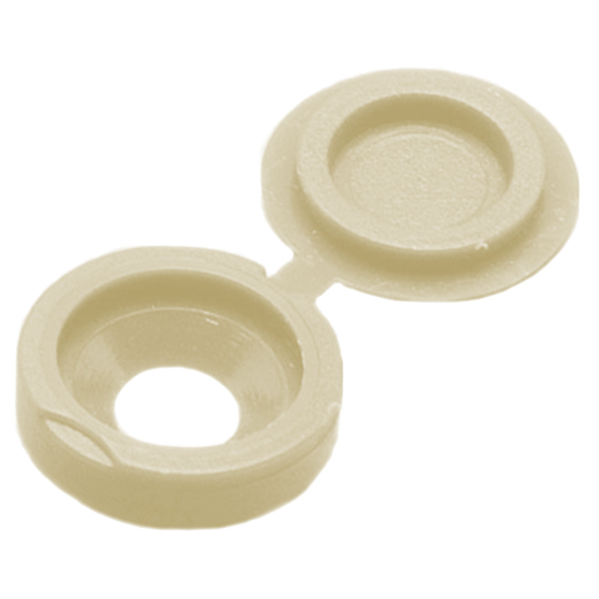 HINGED SCREW CAP SMALL 6-10 IVORY BX1000