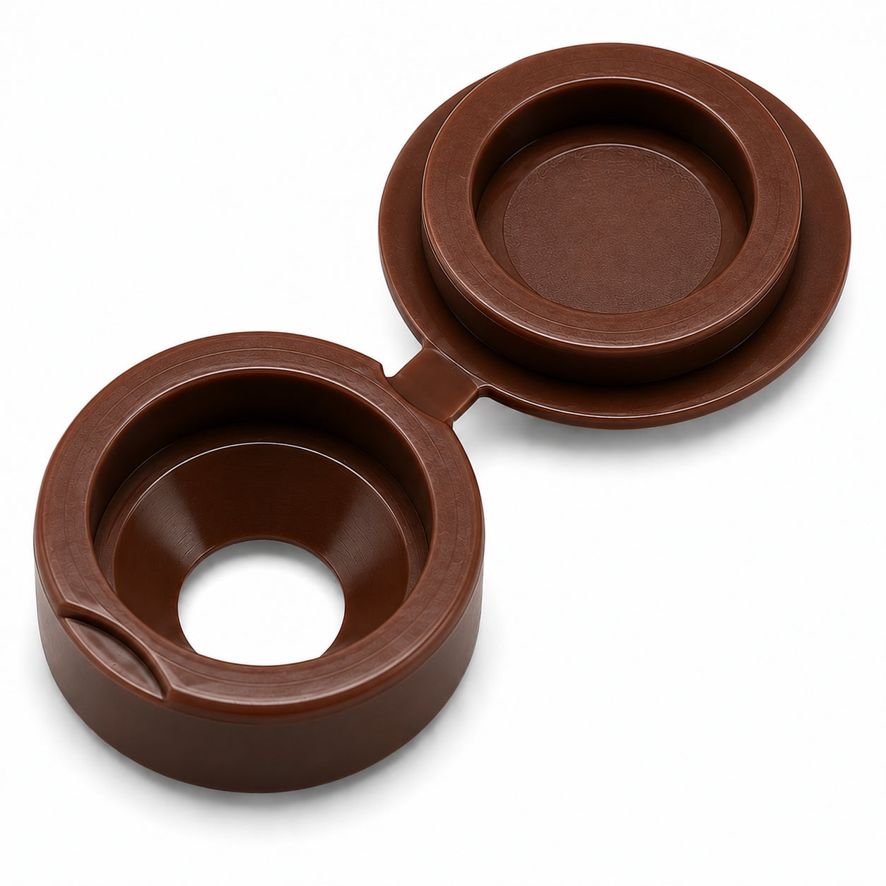 HINGED SCREW CAP SMALL 6-10 MAHOGANY BROWNBX1000 by ABISHOT MOULDINGS LTD