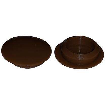 Push-In Screw Cap Ø10mm Dark Brown Type 17 Plastic Furniture Hole Cover – Box of 1000