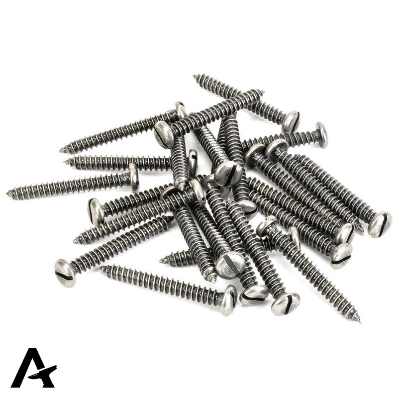 SCREW ROUNDHEAD 10x38.10 PEW x25 - 91203 by MARCHES (ANVIL) ARCHITECTURAL HARDWARE